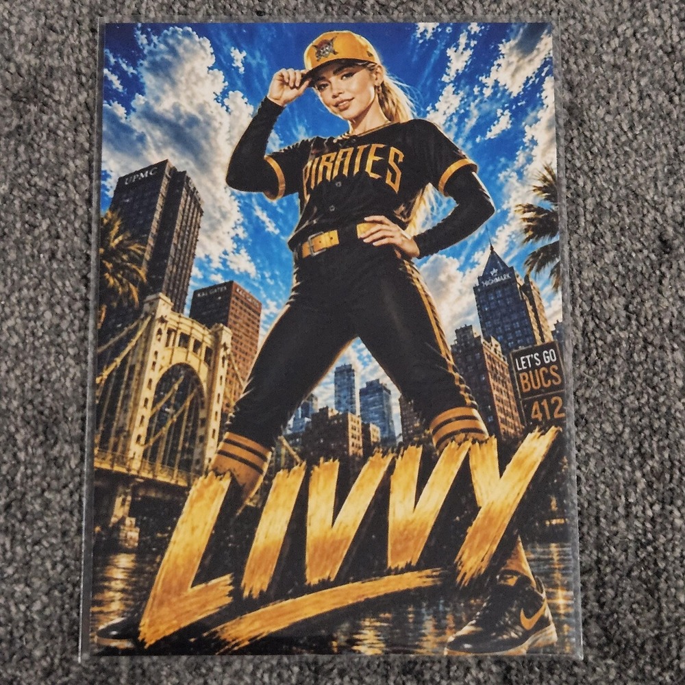 Livvy Dunne CUSTOM Fan-Art Made Baseball Card